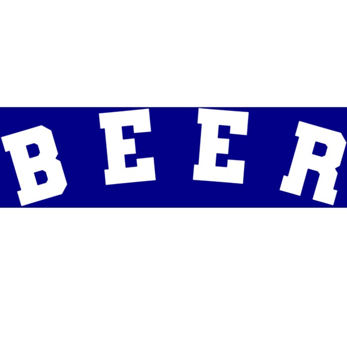 Funny Retro Beer University Varsity College Style Ing Gift Bumper Sticker