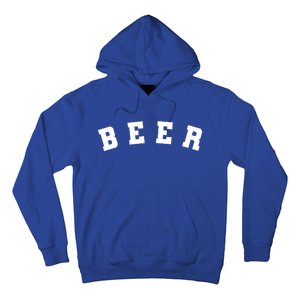 Funny Retro Beer University Varsity College Style Ing Gift Hoodie