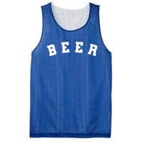 Funny Retro Beer University Varsity College Style Ing Gift Mesh Reversible Basketball Jersey Tank