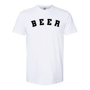 Funny Retro Beer University Varsity College Style Ing Gift Softstyle CVC T-Shirt