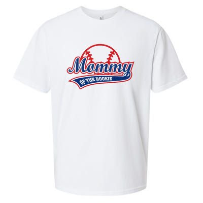 Funny Retro Baseball Mommy Of The Rookie Sueded Cloud Jersey T-Shirt