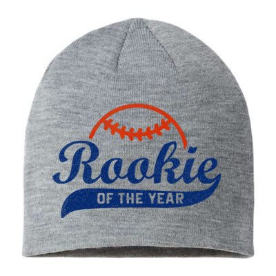 Funny Retro Baseball Rookie Of The Year Sustainable Beanie