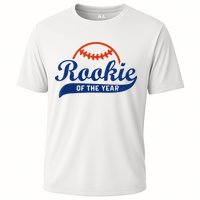 Funny Retro Baseball Rookie Of The Year Cooling Performance Crew T-Shirt