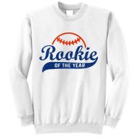 Funny Retro Baseball Rookie Of The Year Sweatshirt