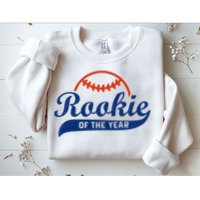 Funny Retro Baseball Rookie Of The Year Sweatshirt