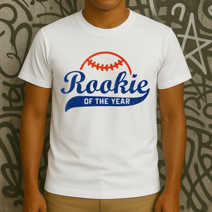 Funny Retro Baseball Rookie Of The Year T-Shirt