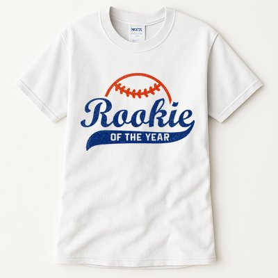 Funny Retro Baseball Rookie Of The Year Tall T-Shirt