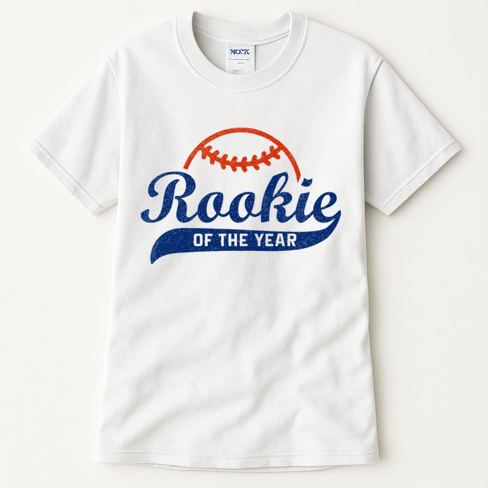 Funny Retro Baseball Rookie Of The Year Tall T-Shirt