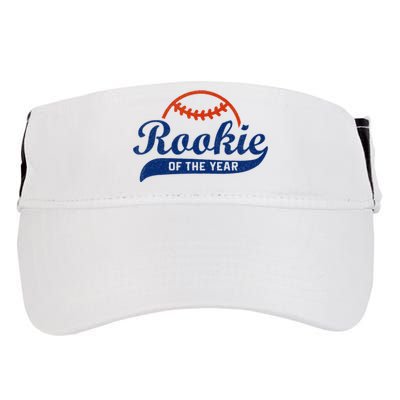 Funny Retro Baseball Rookie Of The Year Adult Drive Performance Visor