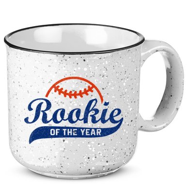 Funny Retro Baseball Rookie Of The Year 15oz Campfire Ceramic Mug