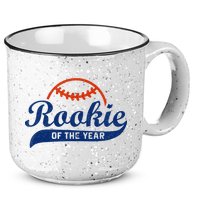 Funny Retro Baseball Rookie Of The Year 15oz Campfire Ceramic Mug