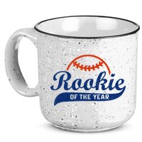 Funny Retro Baseball Rookie Of The Year 15oz Campfire Ceramic Mug