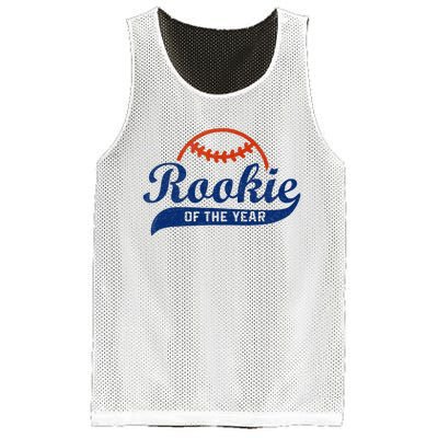 Funny Retro Baseball Rookie Of The Year Mesh Reversible Basketball Jersey Tank