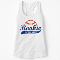 Funny Retro Baseball Rookie Of The Year Womens Tank Top
