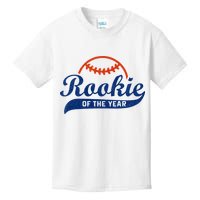 Funny Retro Baseball Rookie Of The Year Kids T-Shirt