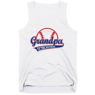 Funny Retro Baseball Grandpa of the Rookie Tank Top