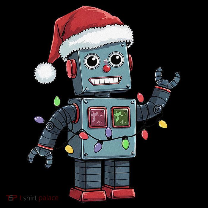 Festive Robot Bringing Christmas Cheer And Fun Lights Wool Snapback Cap