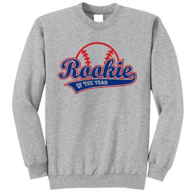 Funny Retro Baseball Rookie of the Year Tall Sweatshirt