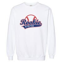 Funny Retro Baseball Rookie of the Year Garment-Dyed Sweatshirt