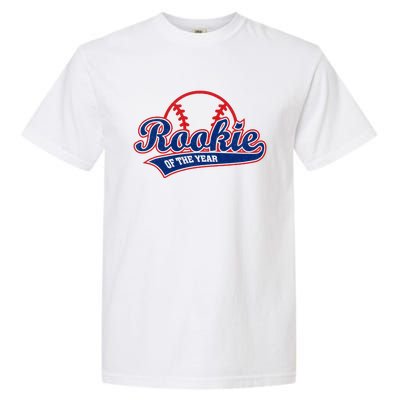 Funny Retro Baseball Rookie of the Year Garment-Dyed Heavyweight T-Shirt