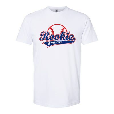 Funny Retro Baseball Rookie of the Year Softstyle CVC T-Shirt