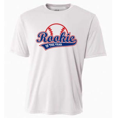 Funny Retro Baseball Rookie of the Year Cooling Performance Crew T-Shirt