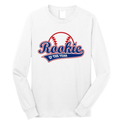 Funny Retro Baseball Rookie of the Year Long Sleeve Shirt