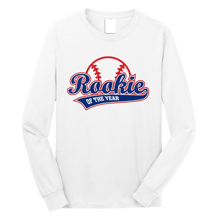 Funny Retro Baseball Rookie of the Year Long Sleeve Shirt