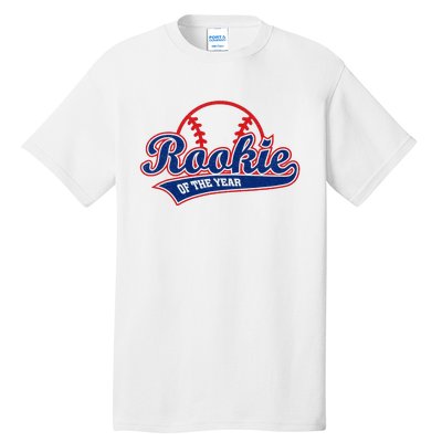 Funny Retro Baseball Rookie of the Year Tall T-Shirt