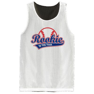 Funny Retro Baseball Rookie of the Year Mesh Reversible Basketball Jersey Tank