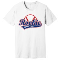 Funny Retro Baseball Rookie of the Year Premium T-Shirt