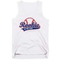 Funny Retro Baseball Rookie of the Year Tank Top