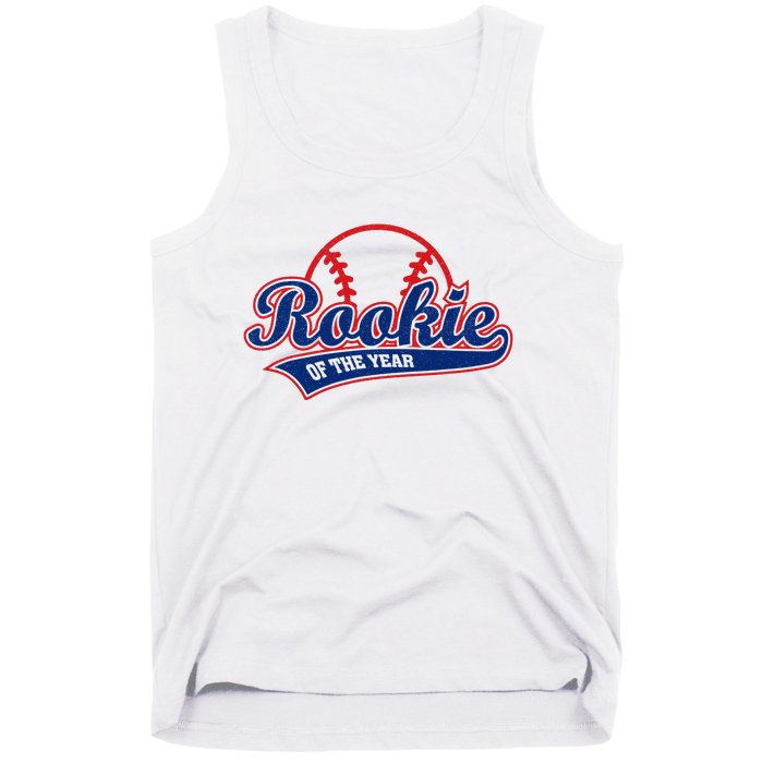 Funny Retro Baseball Rookie of the Year Tank Top