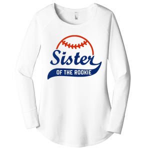 Funny Retro Baseball Sister of the Rookie Women's Perfect Tri Tunic Long Sleeve Shirt