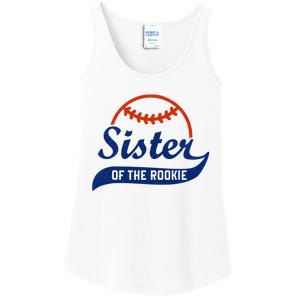 Funny Retro Baseball Sister of the Rookie Ladies Essential Tank