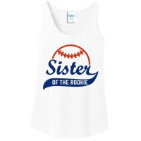 Funny Retro Baseball Sister of the Rookie Ladies Essential Tank