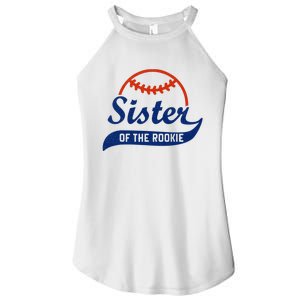 Funny Retro Baseball Sister of the Rookie Women's Perfect Tri Rocker Tank