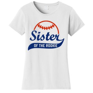 Funny Retro Baseball Sister of the Rookie Women's T-Shirt