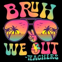 Funny Retro Bruh We Out Teachers Backpack