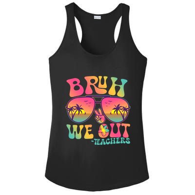 Funny Retro Bruh We Out Teachers Ladies PosiCharge Competitor Racerback Tank