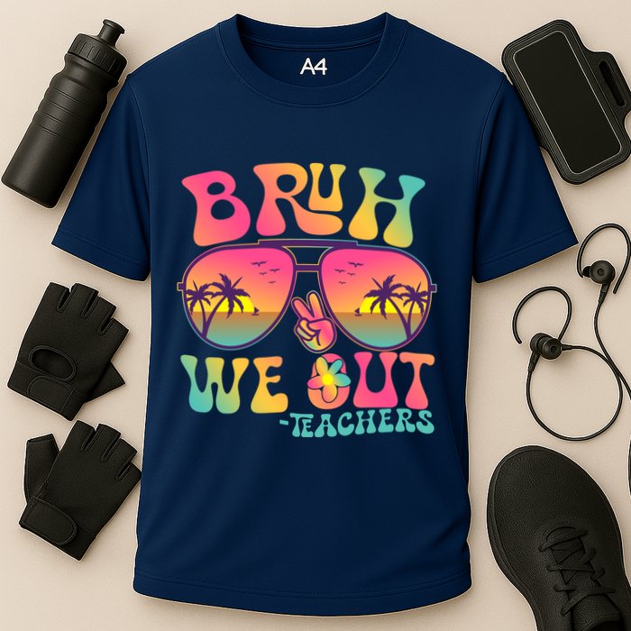 Funny Retro Bruh We Out Teachers Performance Shirt
