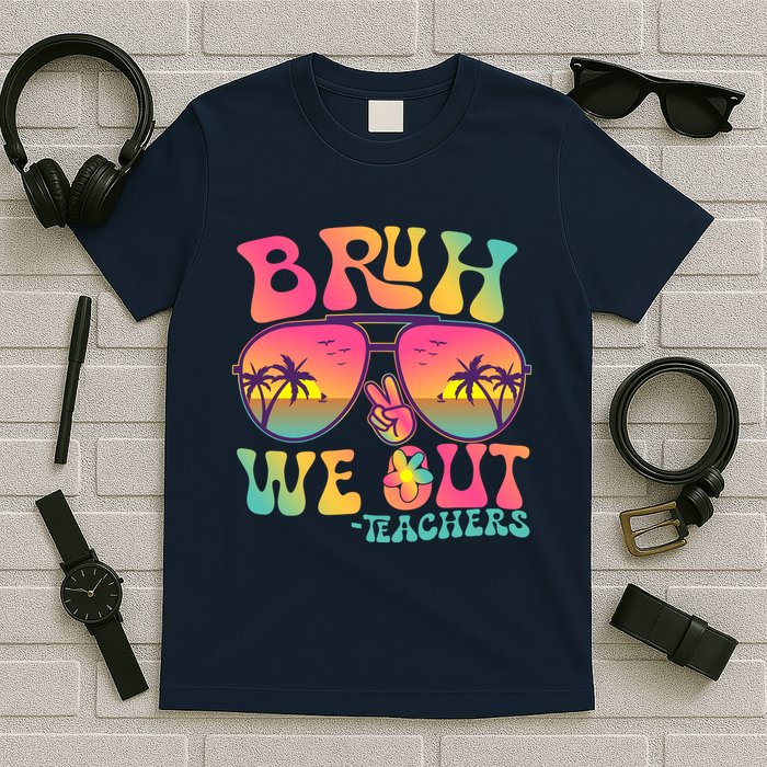 Funny Retro Bruh We Out Teachers T-Shirt