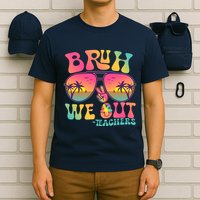 Funny Retro Bruh We Out Teachers T-Shirt