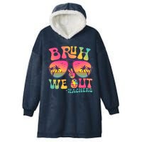 Funny Retro Bruh We Out Teachers Hooded Wearable Blanket