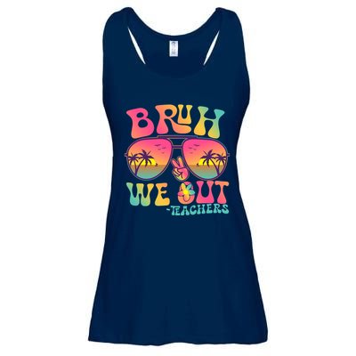Funny Retro Bruh We Out Teachers Ladies Essential Flowy Tank