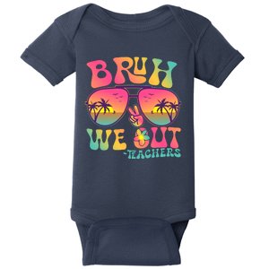 Funny Retro Bruh We Out Teachers Baby Bodysuit