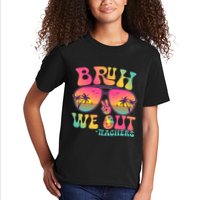 Funny Retro Bruh We Out Teachers Kids T-Shirt