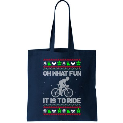 Funny Road Bike Riding Cycling Xmas Bag