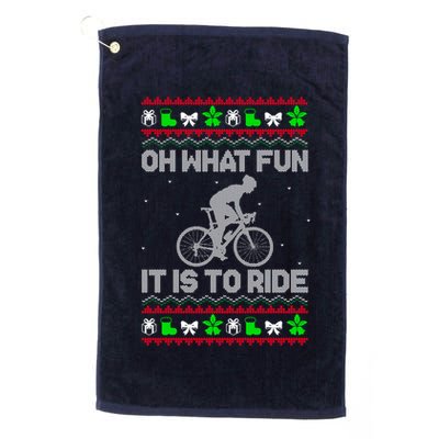 Funny Road Bike Riding Cycling Xmas Golf Towel