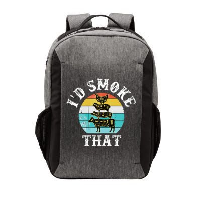 Funny Retro BBQ Party Smoker Chef I'd Smoke That Vector Backpack